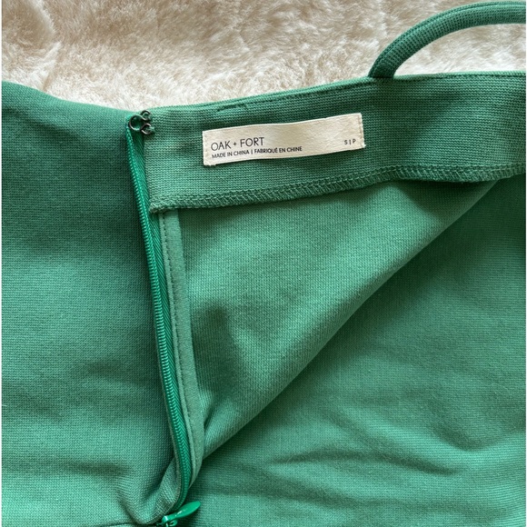 Oak + Fort green mini dress - Picture 2 of 4